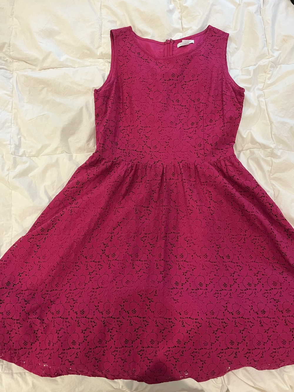 Garnet Hill Pink Lace Dress